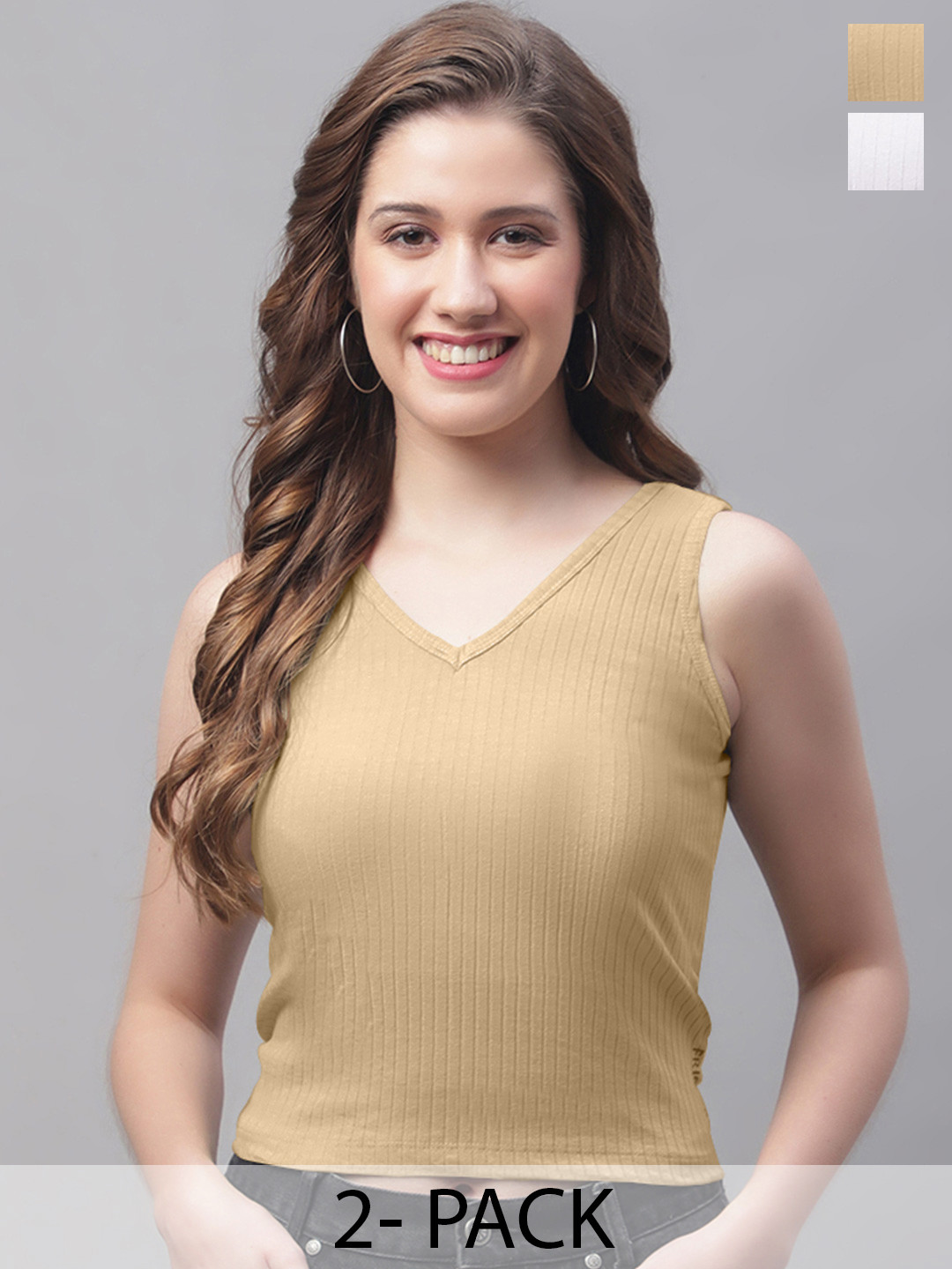 Friskers Beige Crop Top