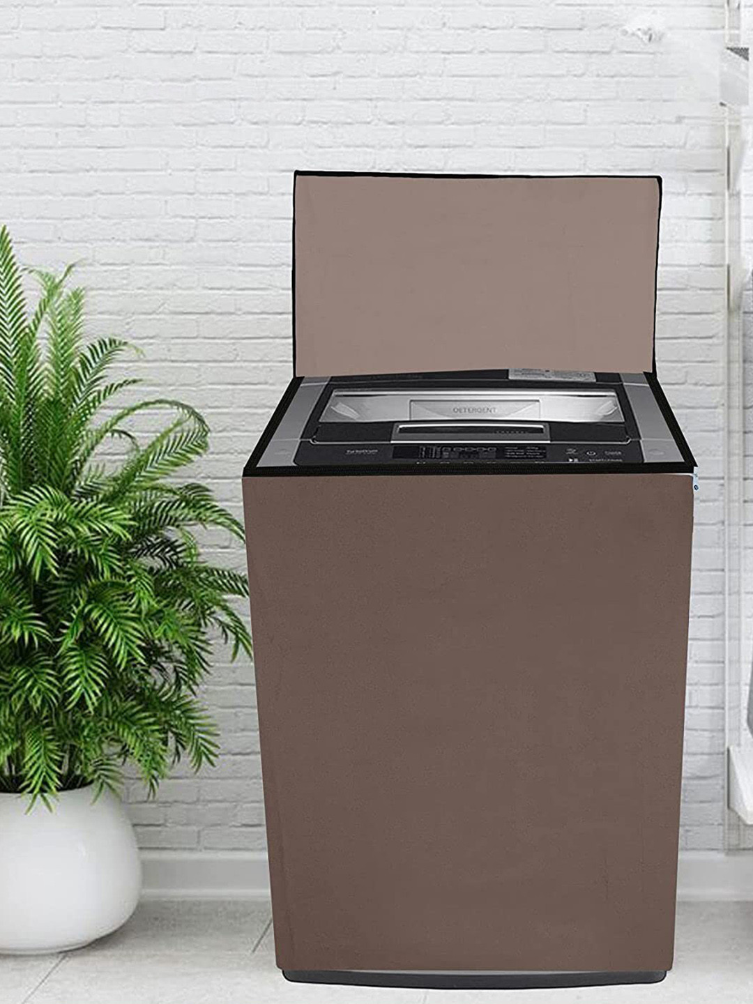 Dakshya Industries Brown Washing Machine Cover