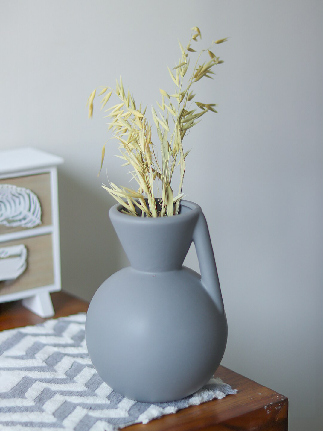 MARKET99 Grey Ceramic Vase