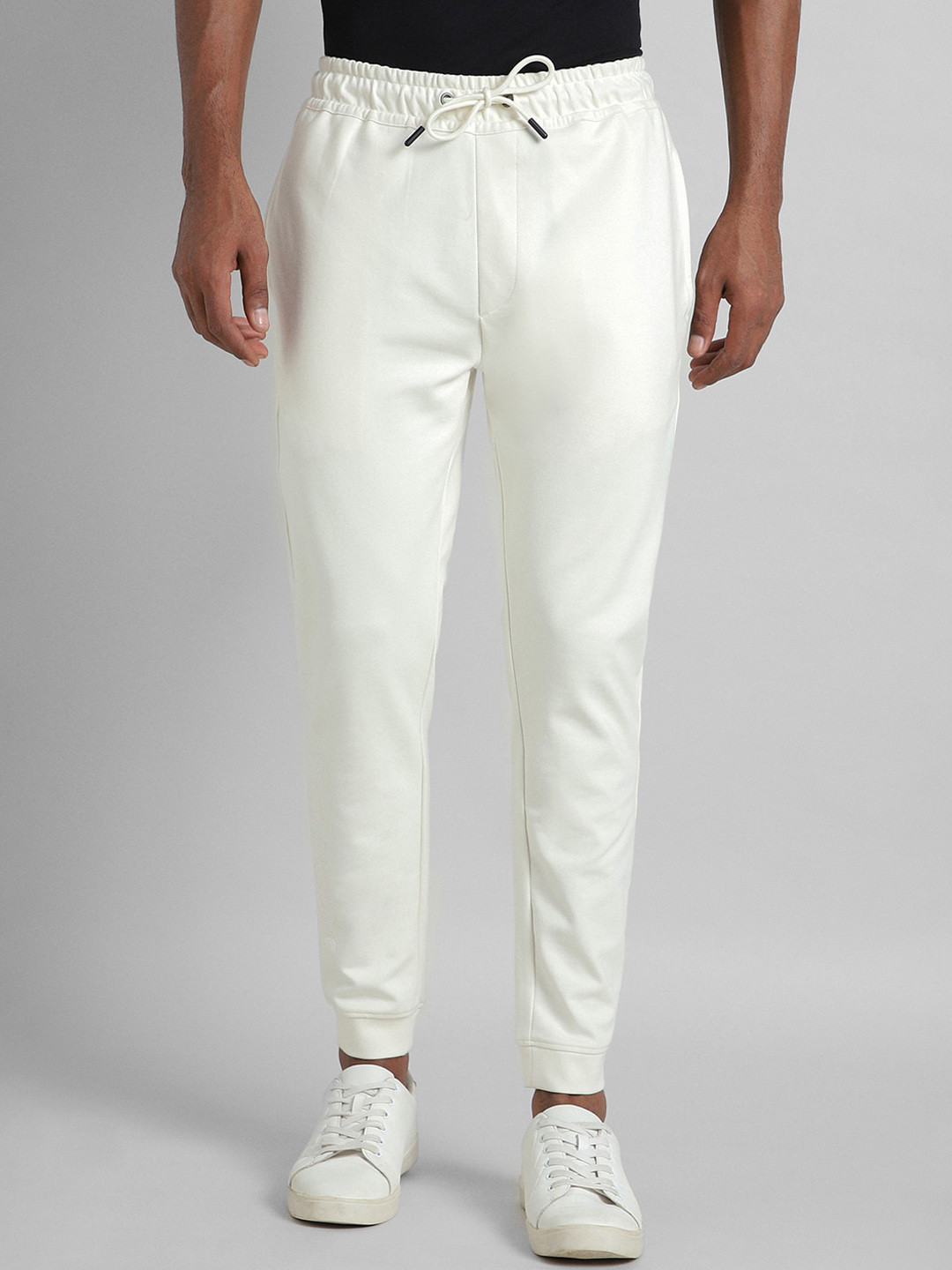 SIMON CARTER LONDON Men Smart Slim Fit Mid-Rise Cotton Jogger Trousers