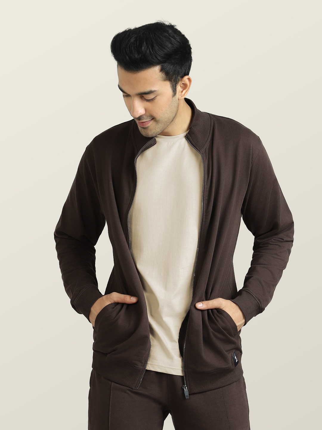 XYXX Men Solid Regular Fit Zip-Up Jacket