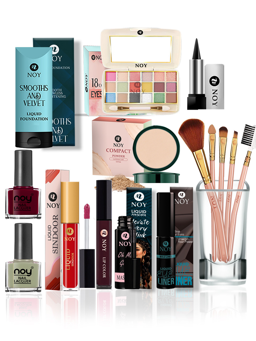 NOY 15 Pcs Makeup Combo - Combo No 417