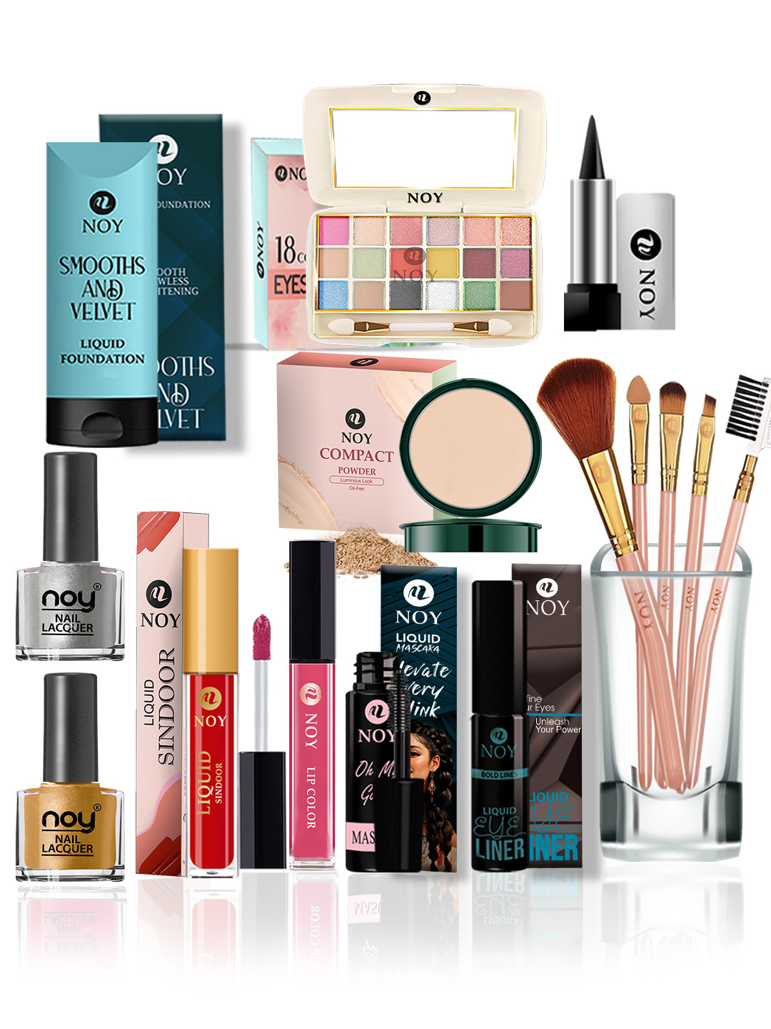 NOY Glamour Makeup Combo - Red Carpet Ready With Glamorous Pairings - Combo No 582