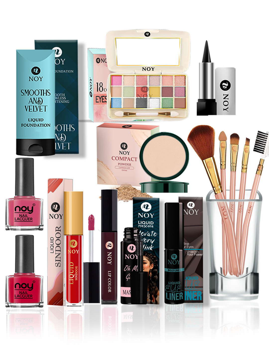 NOY Set Of 15 Mesmerize Makeup Kit Combo - #257