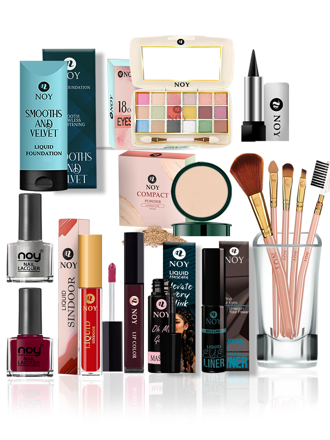 NOY Set Of 15 Delight Makeup Kit Combo - #489