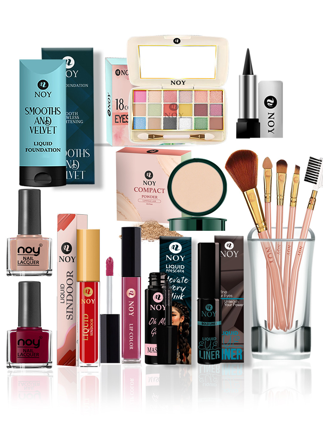 NOY Set Of 15 Serenity Makeup Kit Combo - #546