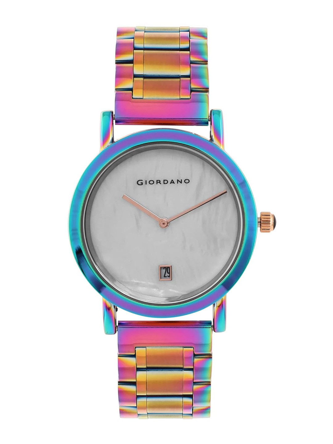 GIORDANO Women Printed Dial & Straps Analogue Watch GZ-60018-33