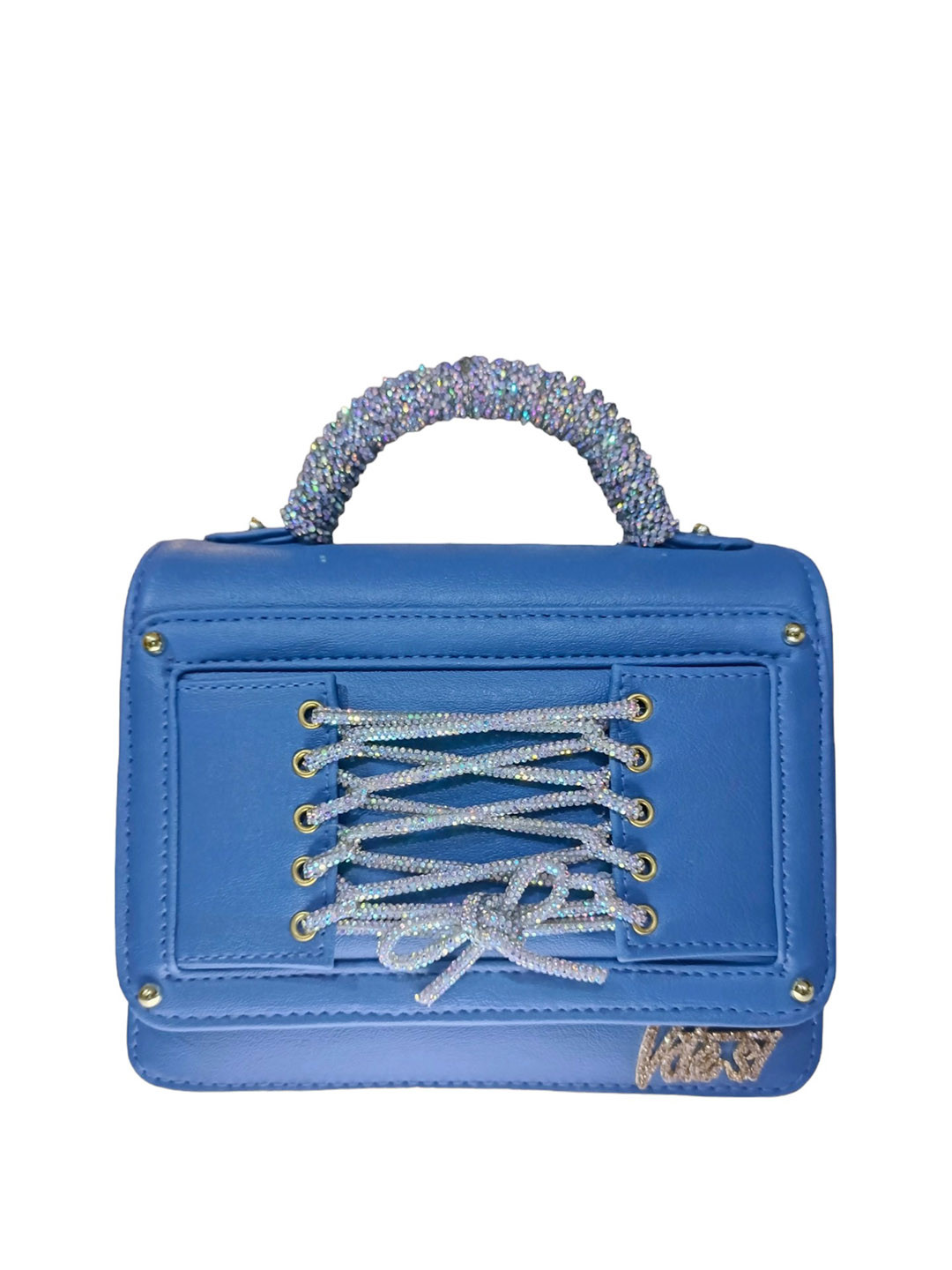 Vdesi Rhinestone Tie Up Bag