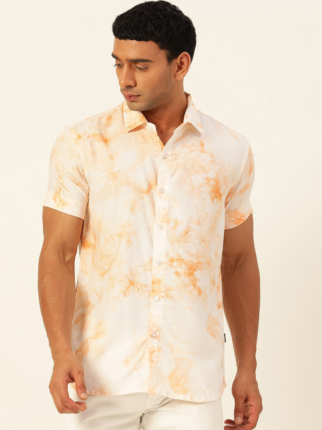 JAVINISHKA Relaxed Slim Fit Abstract Printed Casual Shirt