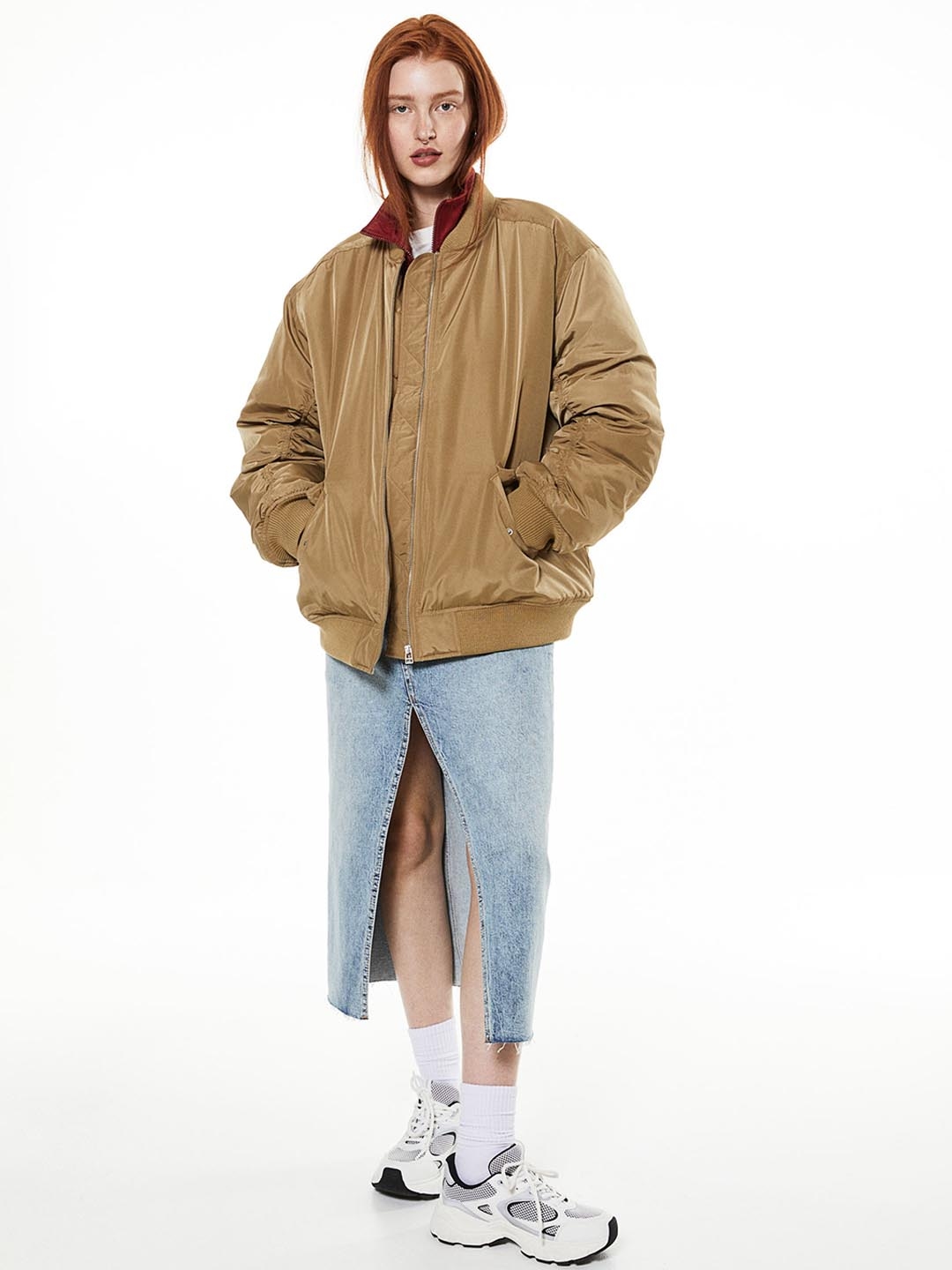 H M Oversized Bomber Jacket