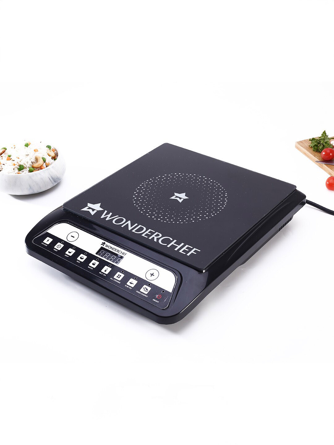 Wonderchef Black Power Induction Induction Cooktop with 11 Preset Functions