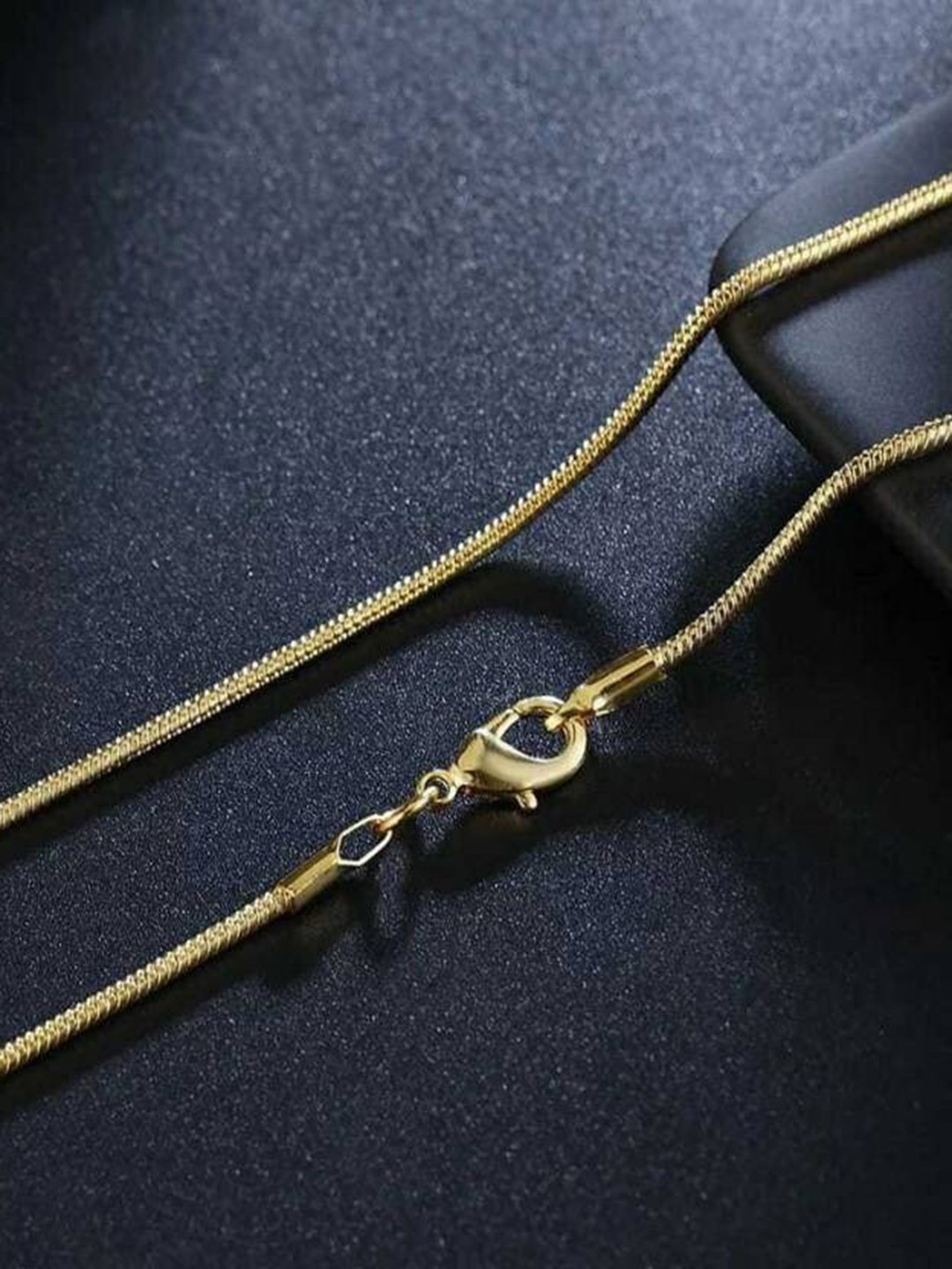 VIEN Unisex Gold Plated Stainless Steel Chain