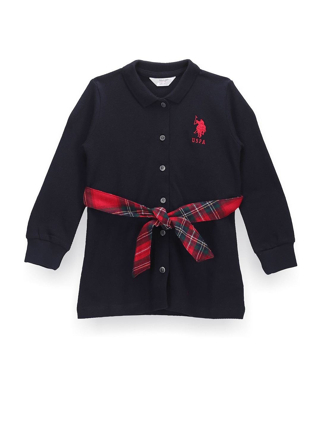 U.S. Polo Assn. Kids Shirt Collar T-Shirt Dress