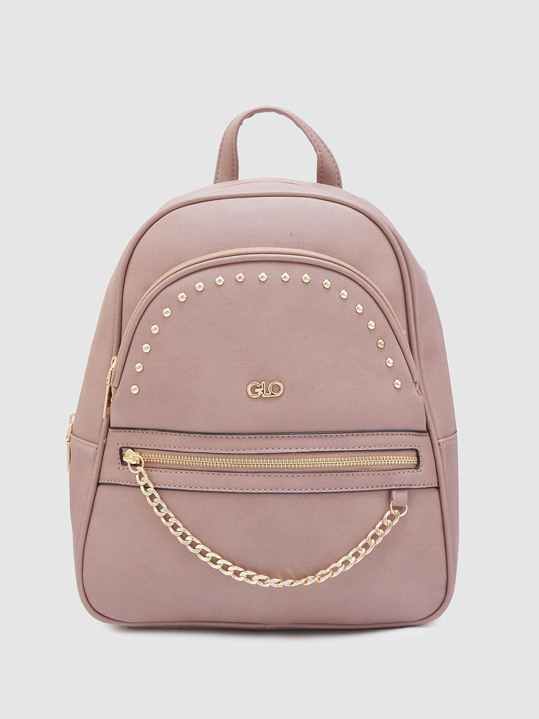 Globus Women Taupe Solid Smart Casual Backpack