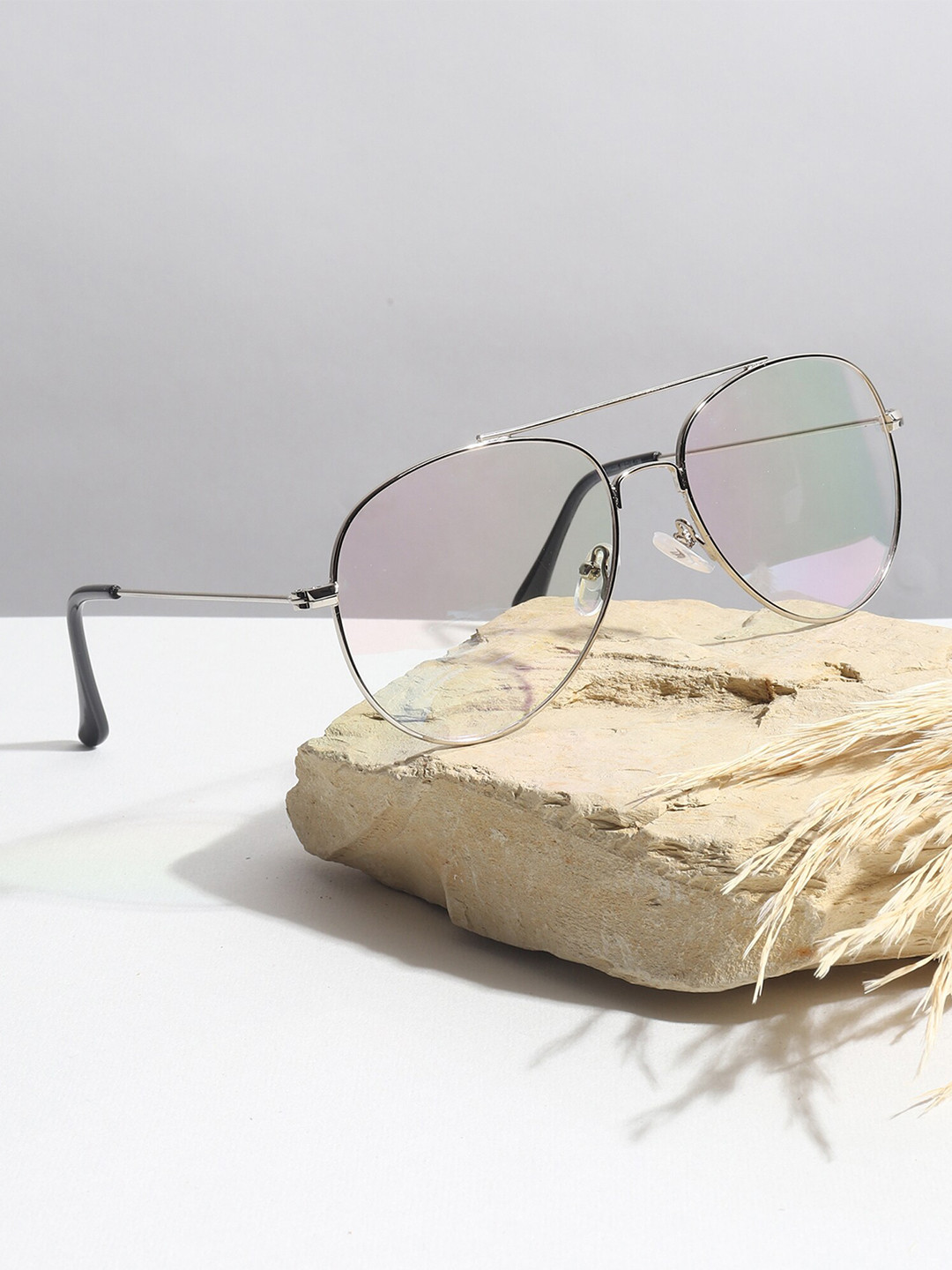 GARTH Unisex Aviator Sunglasses with UV Protected Lens GRT_AVI-IMP_NIK