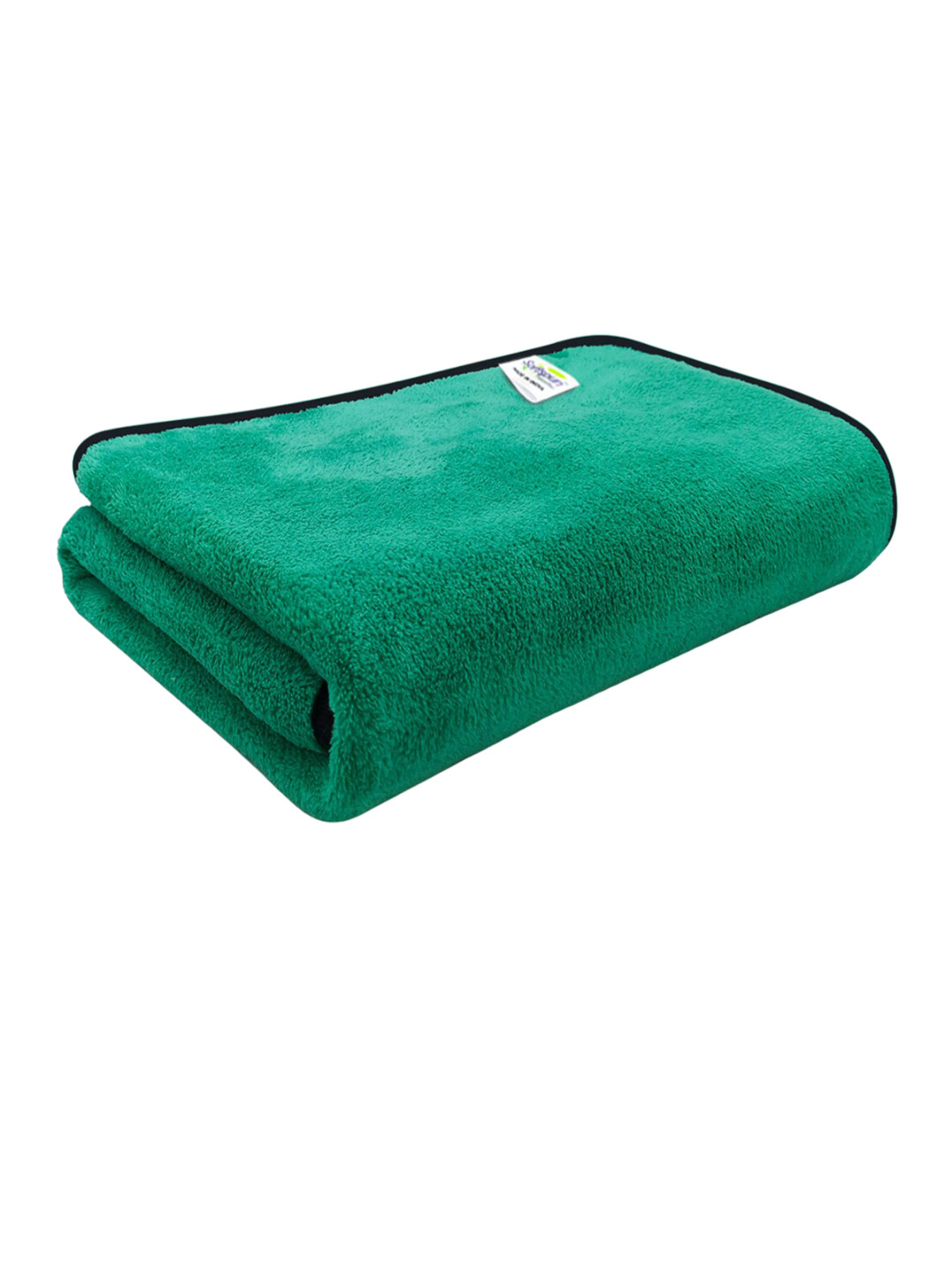 Softspun Microfiber Green 280 GSM Microfiber Bath Towel