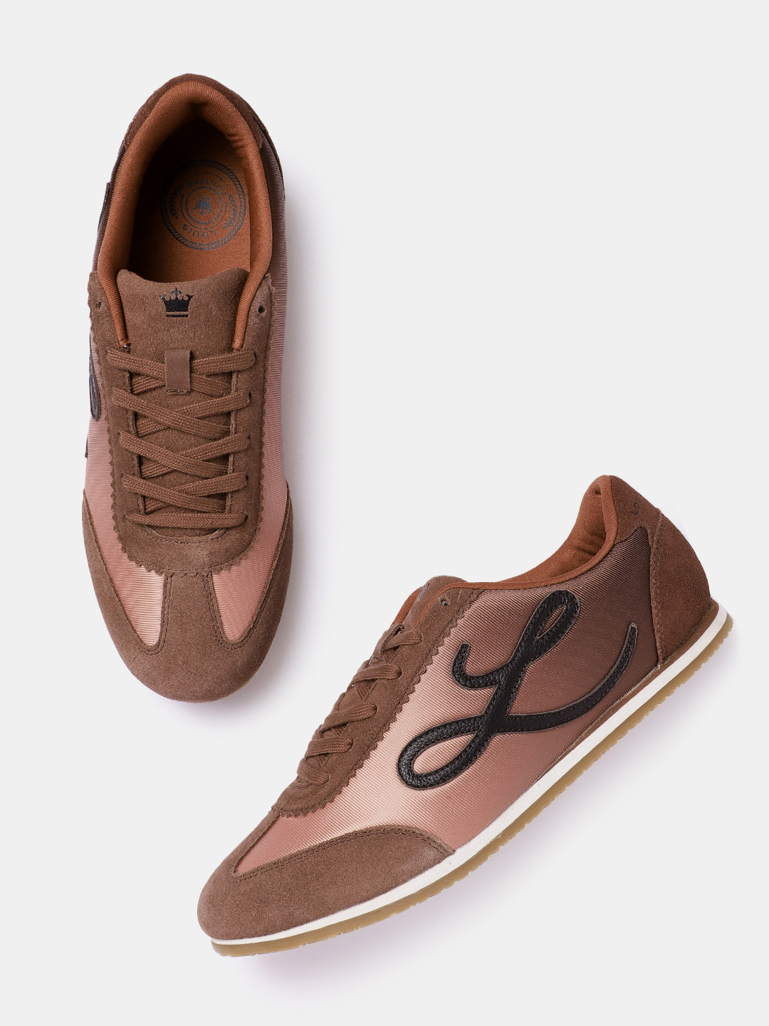 Louis Philippe Sport Men Brand Logo Detail Leather Everyday Sneakers