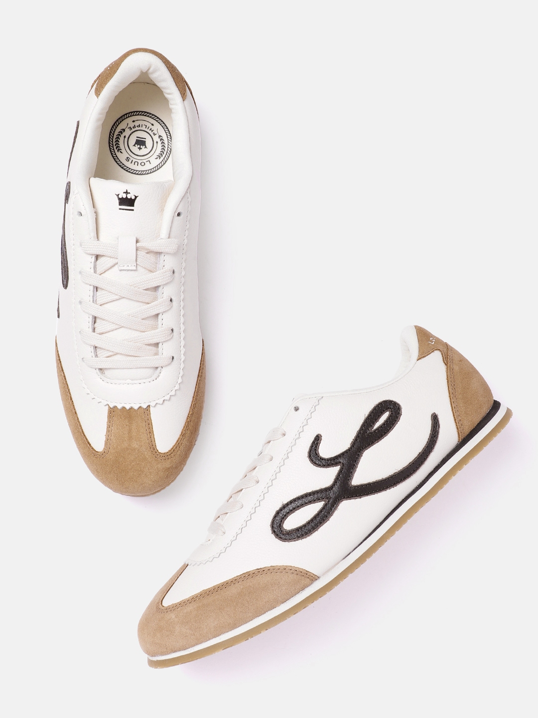 Louis philippe white sneakers on sale
