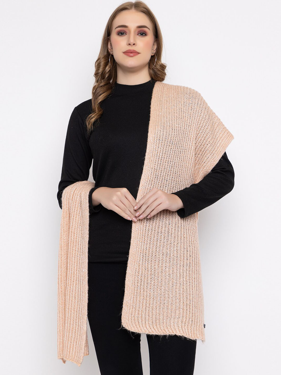 513 Textured Acrylic Knitted Mufflers