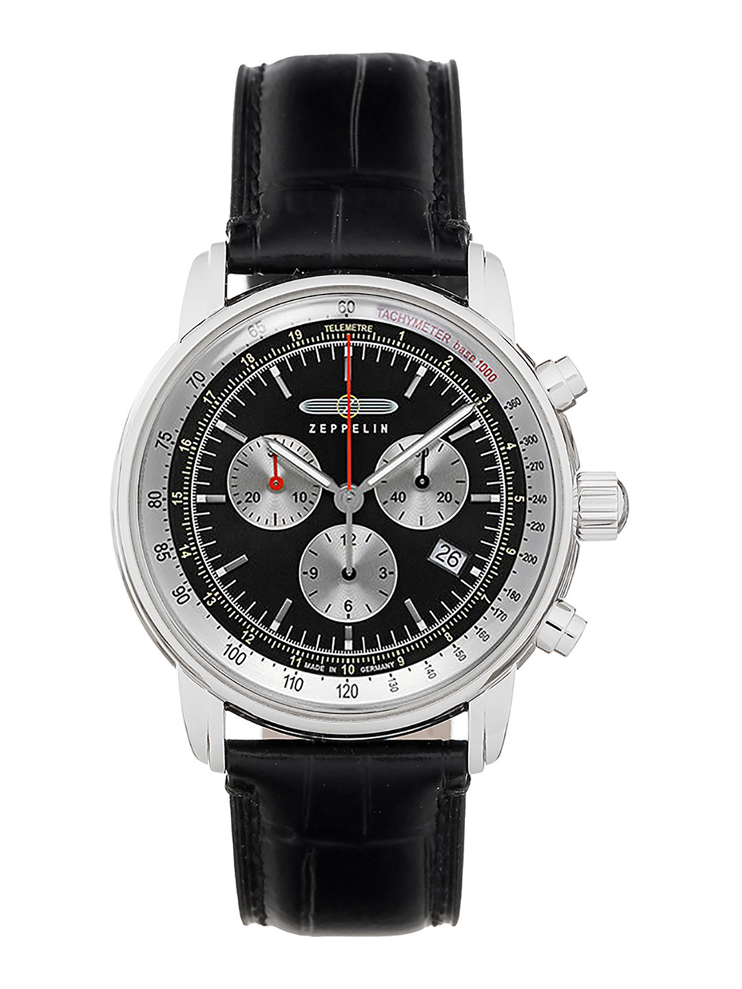 ZEPPELIN Men Textured Dial & Leather Straps Analogue Watch 88882