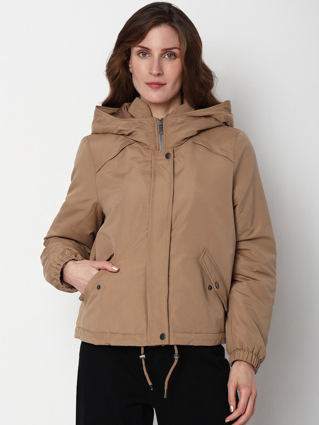 Buy Vero Moda Hooded Puffer Jacket Jackets for Women 25418770 Myntra