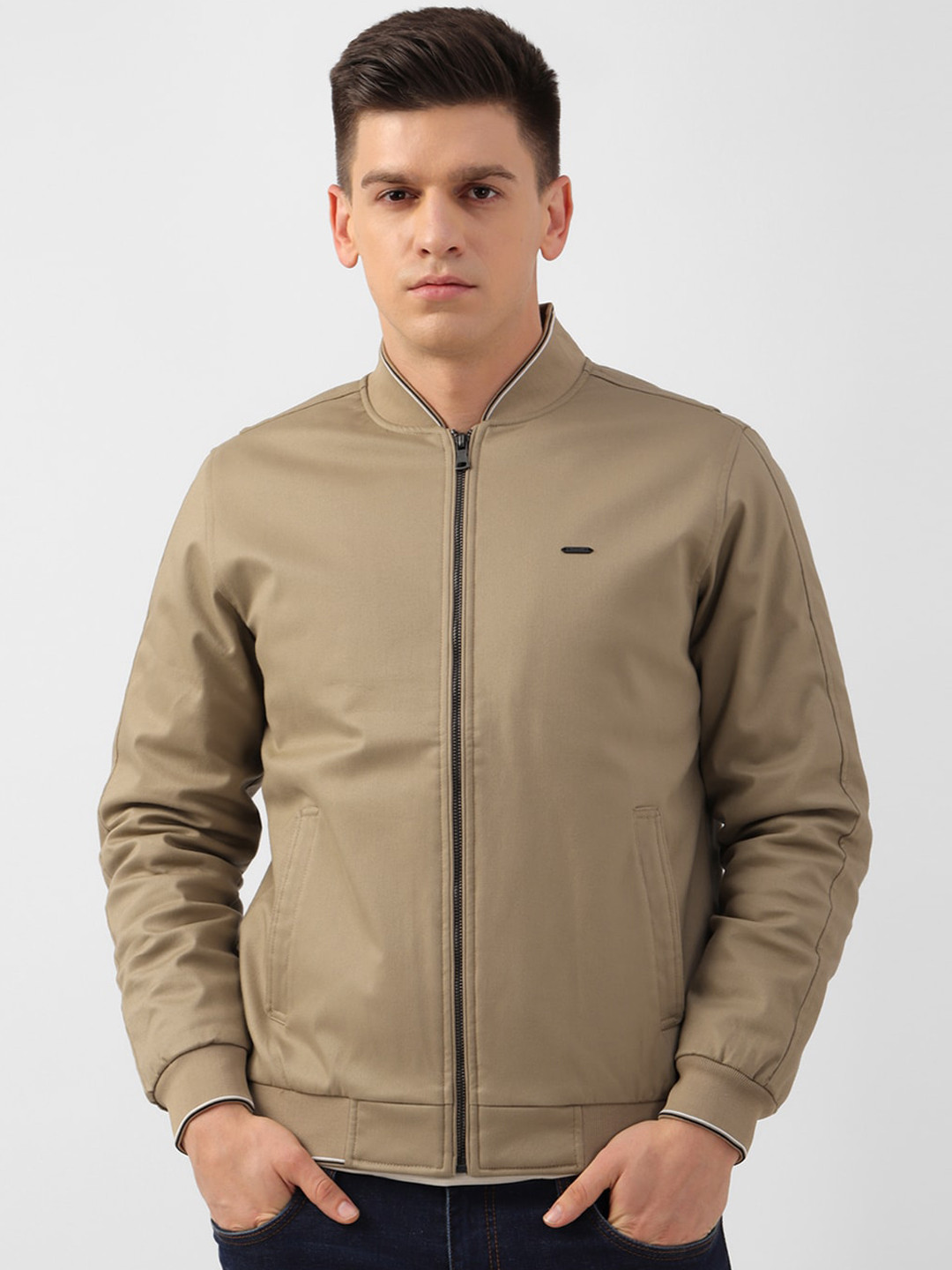 PETER ENGLAND UNIVERSITY Mandarin Collar Bomber Jacket