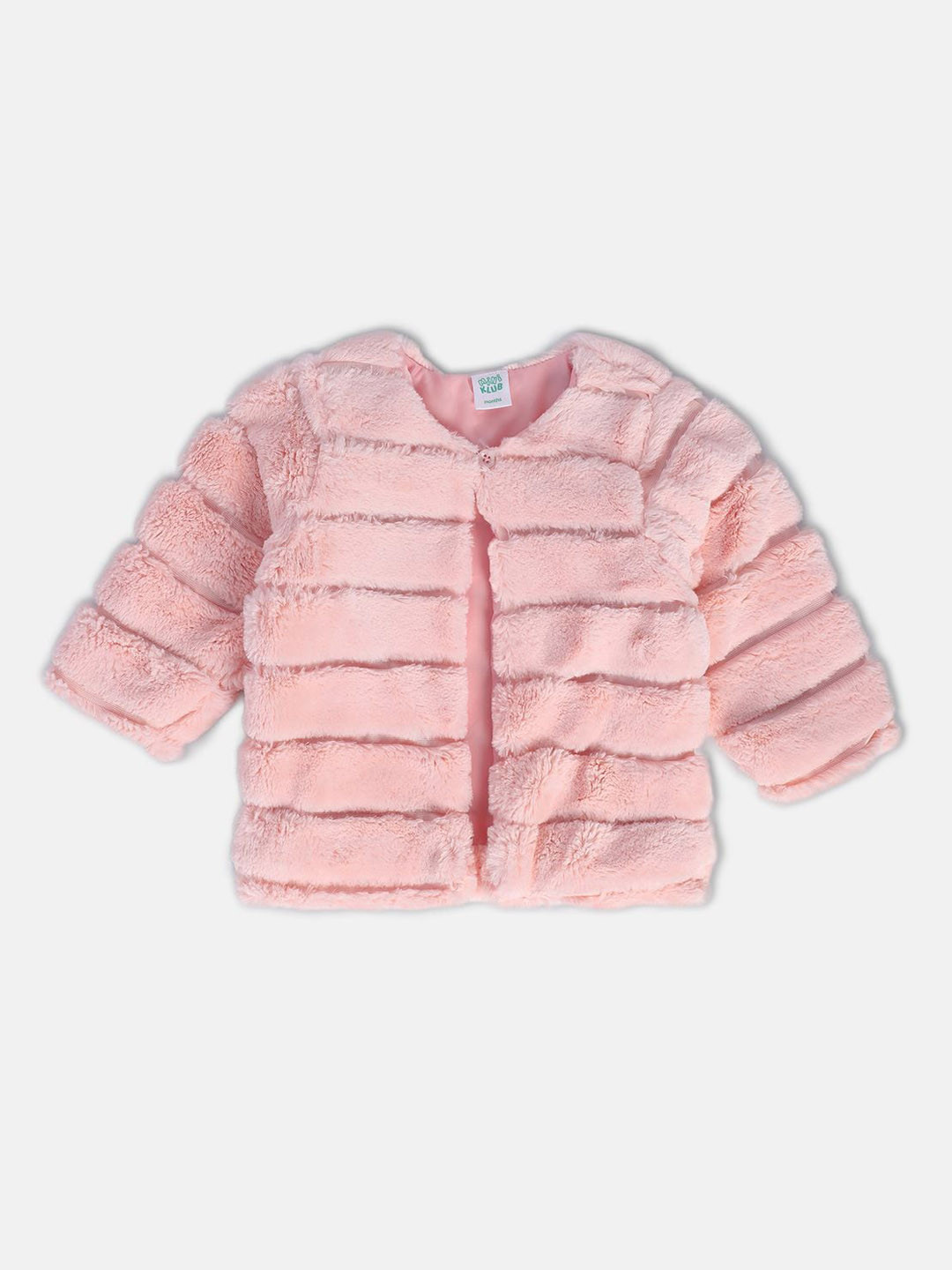 MINI KLUB Girls Self Design Lightweight Open Front Jacket