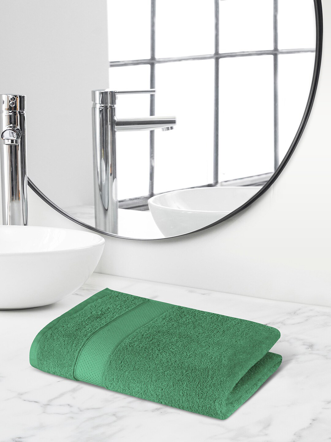 Himeya Sea Green Anti-Bacterial 450 GSM Reversible Bath Towel