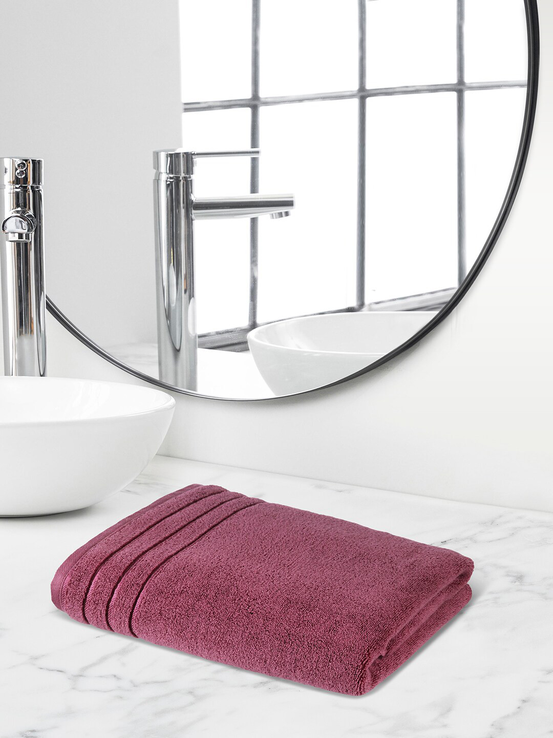 Himeya Purple 650 GSM Pure Cotton Terry Bath Towel