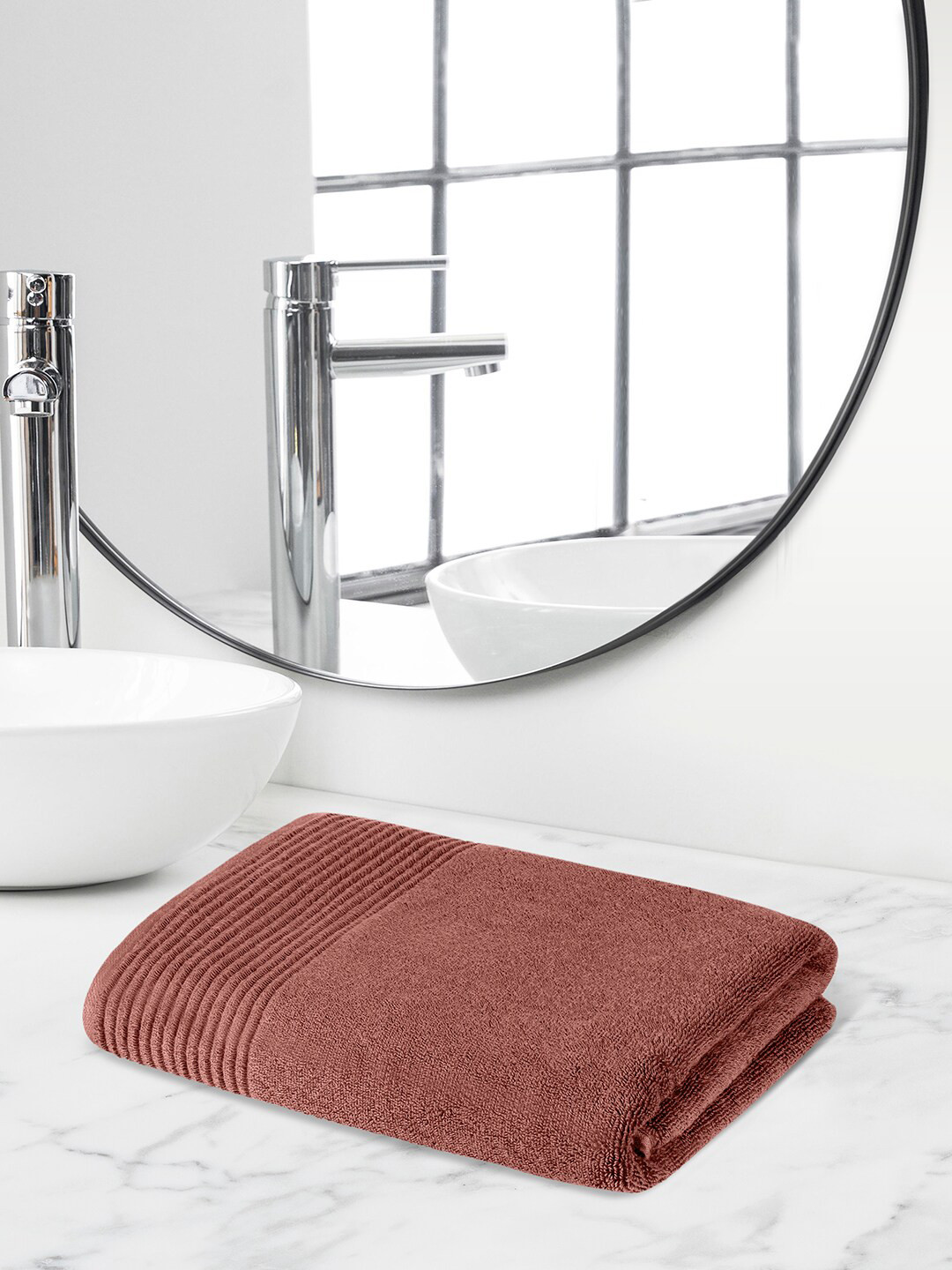 Himeya Rust Anti-Bacterial 600 GSM Reversible Bath Towel