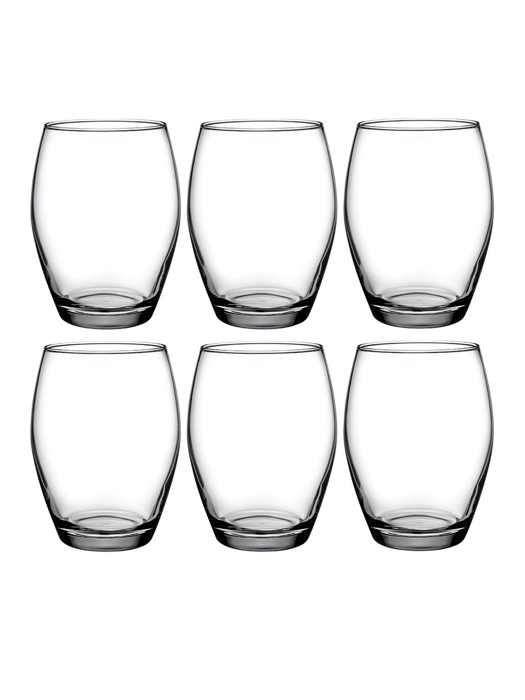 Pasabahce Transparent 6 Pieces Glass Water Glasses 390 ml Each