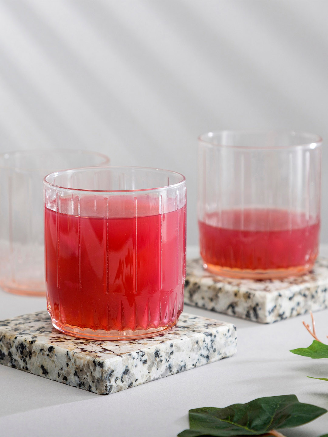 Pasabahce Pink 6 Pieces Whisky Glasses - 265 ML Each