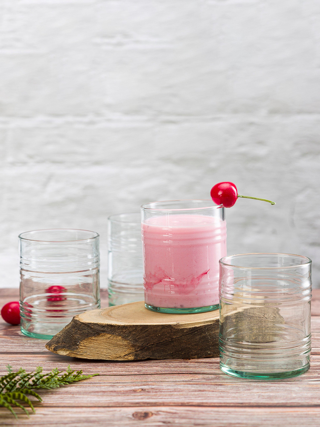 Pasabahce Green 4 Pieces Water Glass 280 ml Each