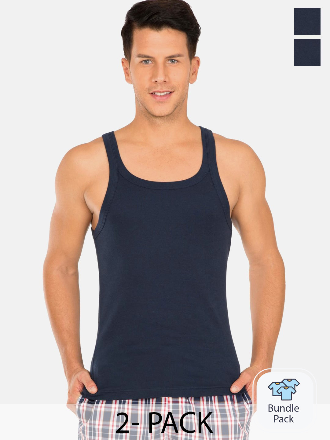 Jockey Pack Of 2 Cotton Innerwear Vests 9867013