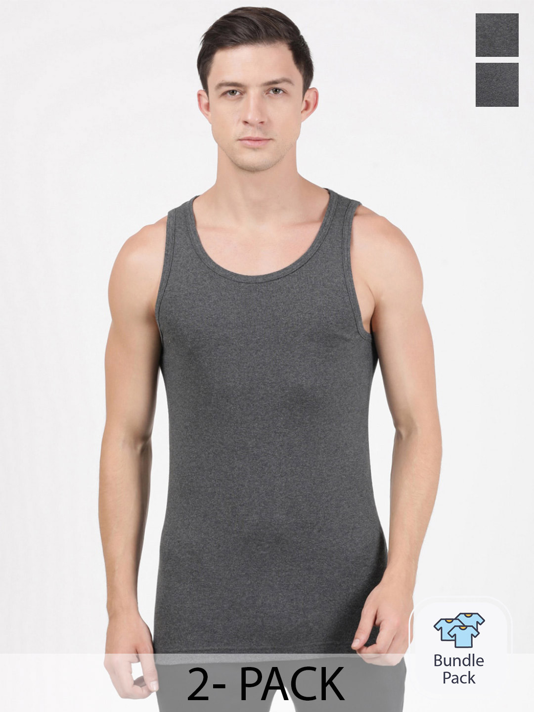 Jockey Pack Of 2 Cotton Innerwear Vests 11028684