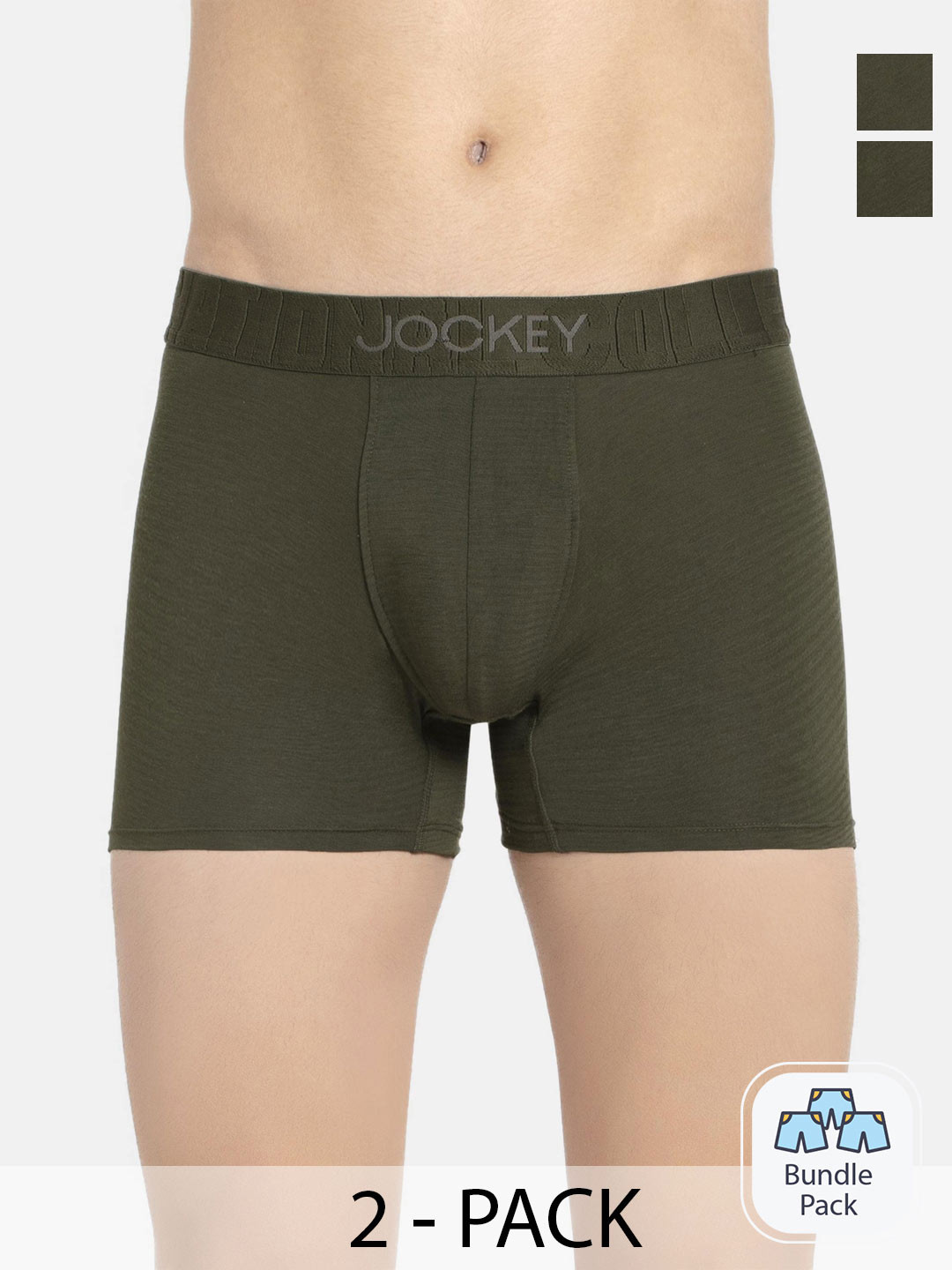 Jockey Men Pack Of 2 Outer Elastic Trunks 14981110