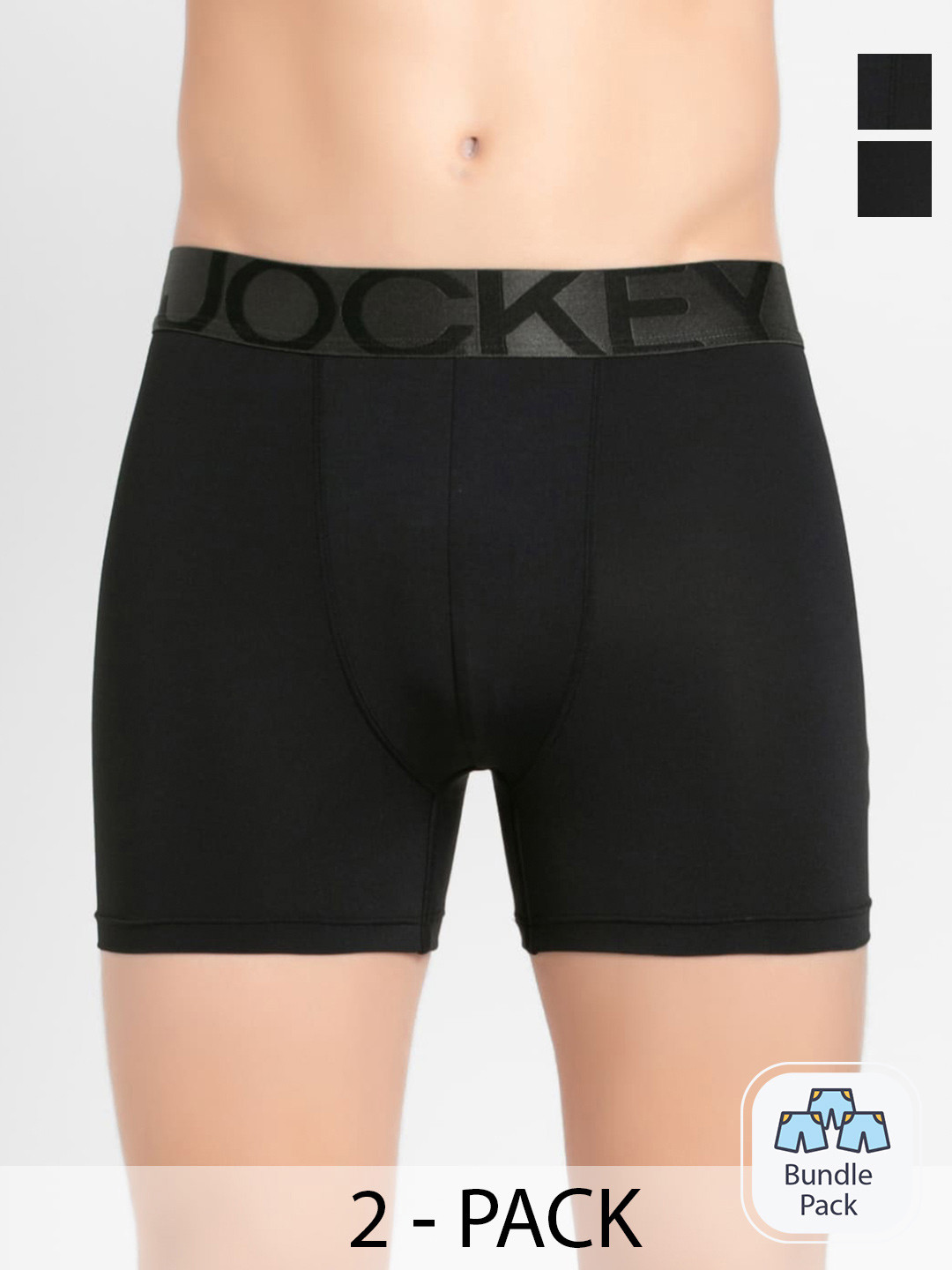 Jockey Men Pack Of 2 Outer Elastic Trunks 11036254
