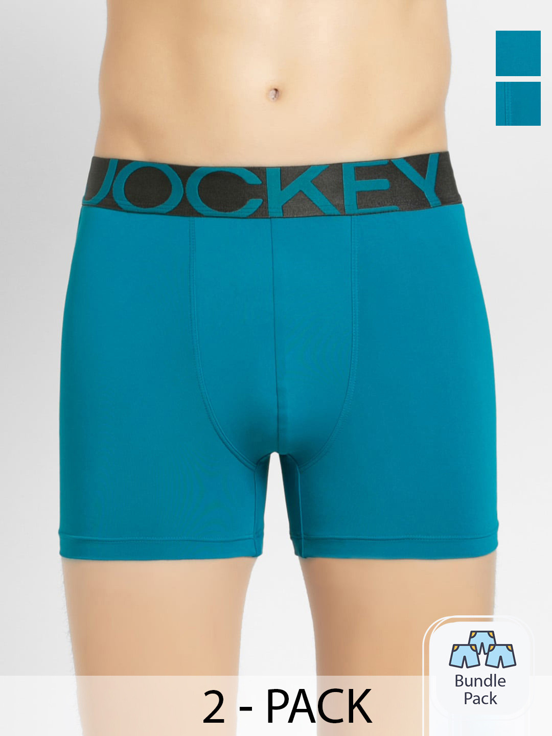 Jockey Men Pack Of 2 Outer Elastic Trunks 11444276