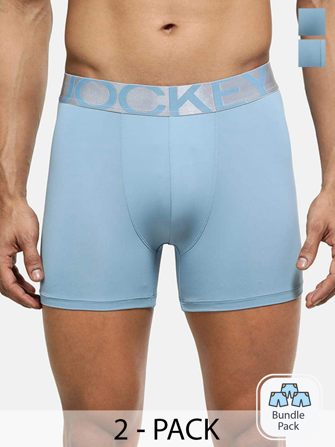 Jockey Men Pack Of 2 Outer Elastic Trunks 22496222