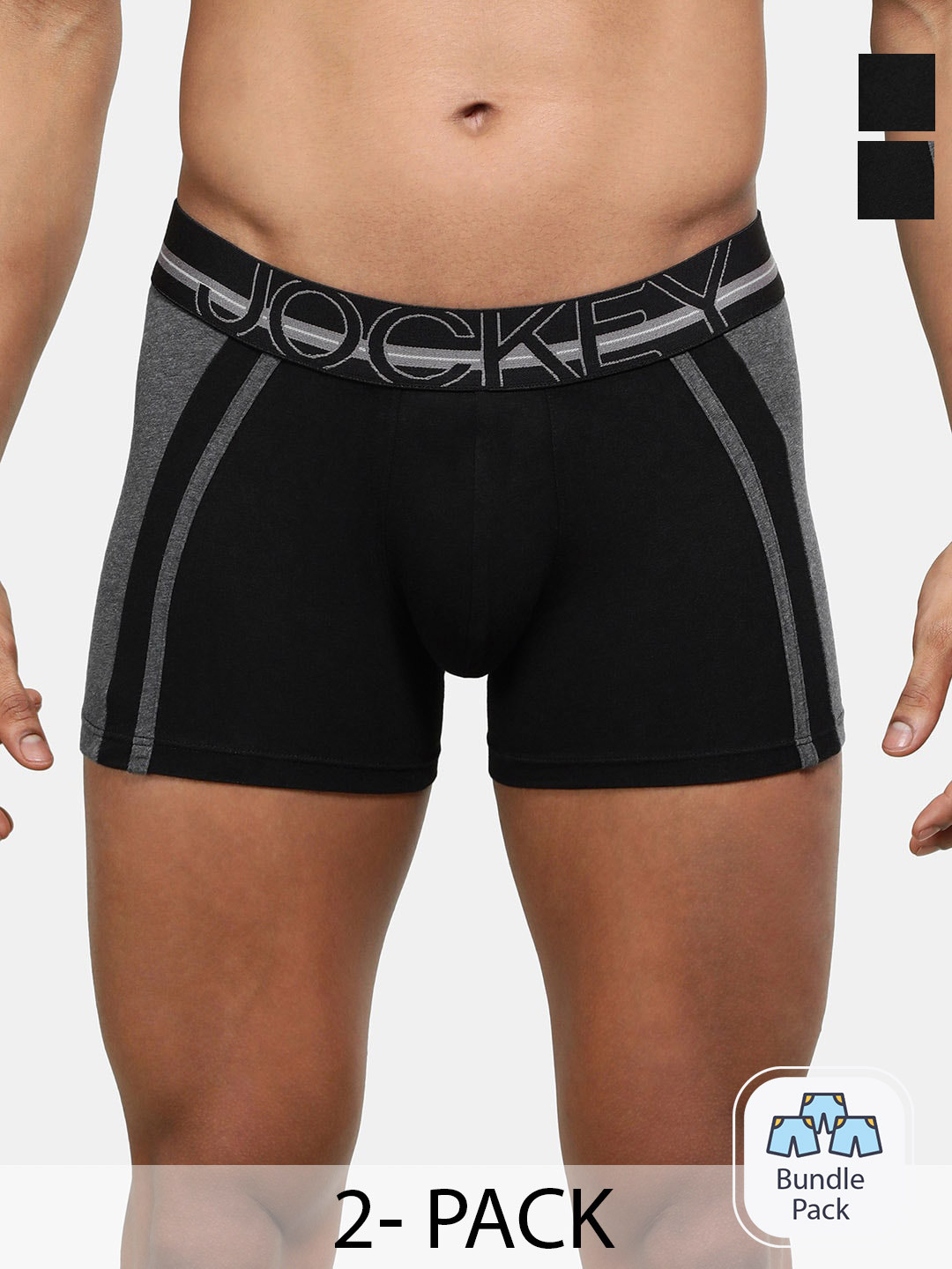 Jockey Men Pack Of 2 Mid Rise Trunk-80066