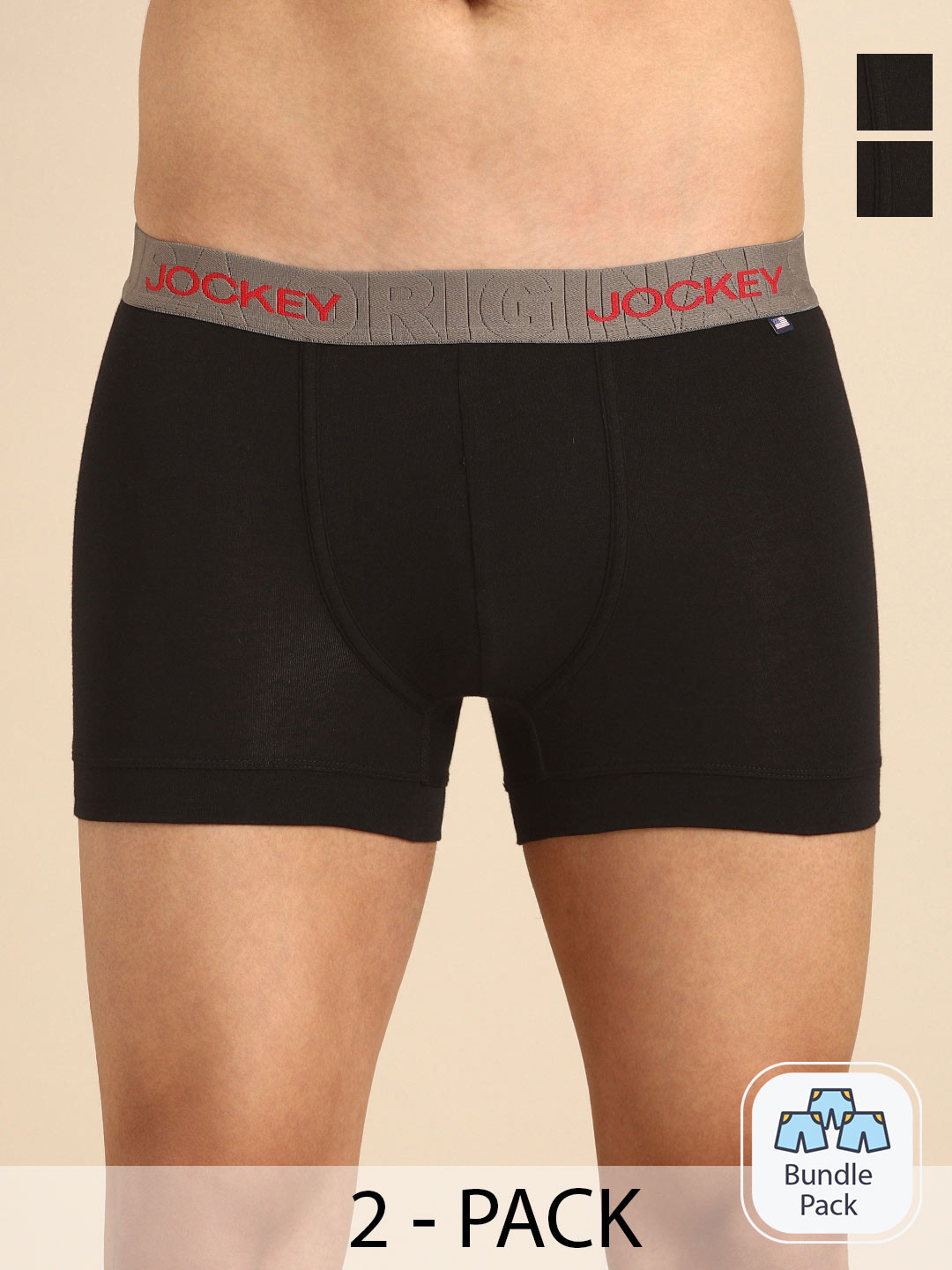 Jockey Men Pack Of 2 Low Rise Trunk-11036522