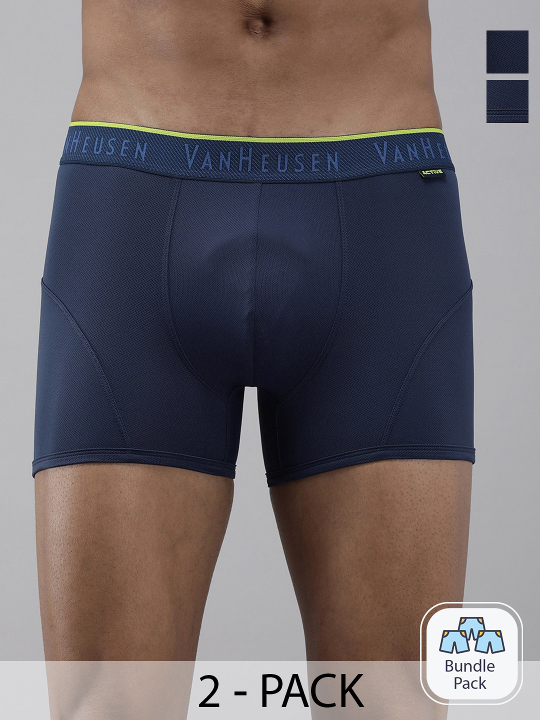 Van Heusen Men Pack Of 2 Mid Rise Trunk-22115724