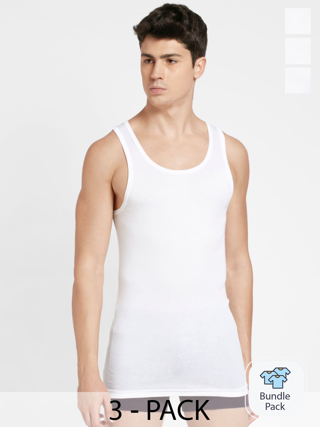Jockey Pack Of 3 Cotton Innerwear Vests