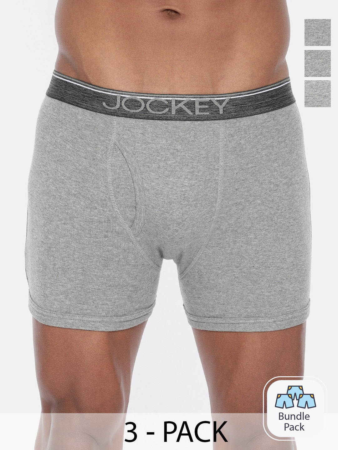 Jockey Men Pack Of 3 Outer Elastic Trunk 11036650-3