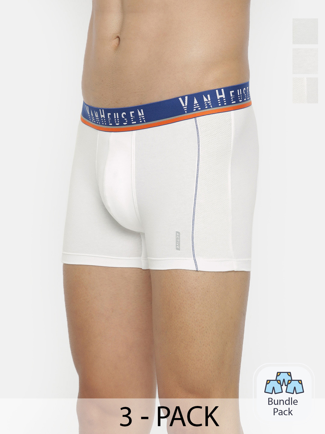 Van Heusen Men Pack Of 3 Outer Elastic Cotton Trunk 10591006-3