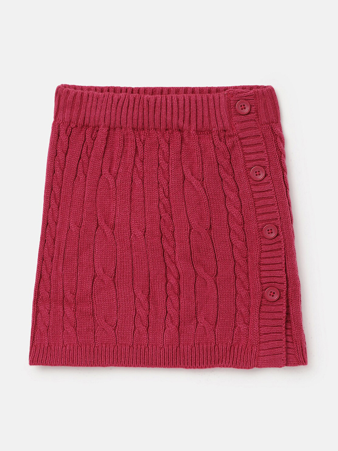 United Colors of Benetton Girls Self Designed A-Line Mini Skirt