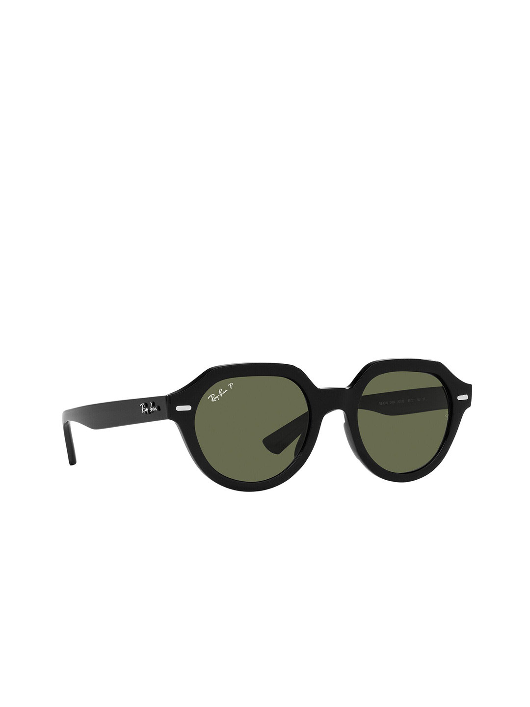 Ray-Ban Unisex Polarized Green Lens Square Sunglasses - 0RB4399901/5853