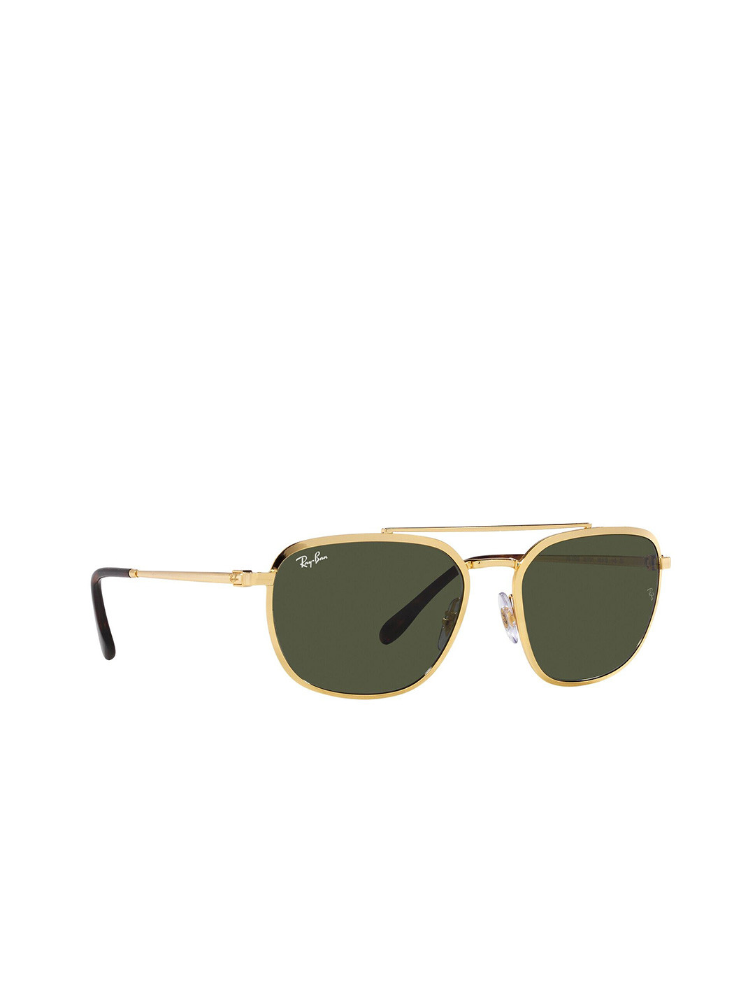 RAY-BAN Unisex UV Protected Green Lens Square Sunglasses - 0RB3708001/3159