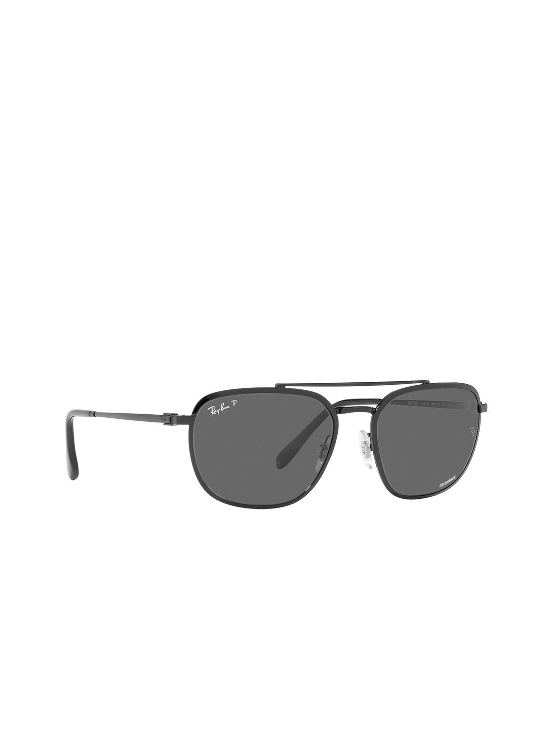 Ray-Ban Unisex Polarized Grey Lens Square Sunglasses - 0RB3708002/K856