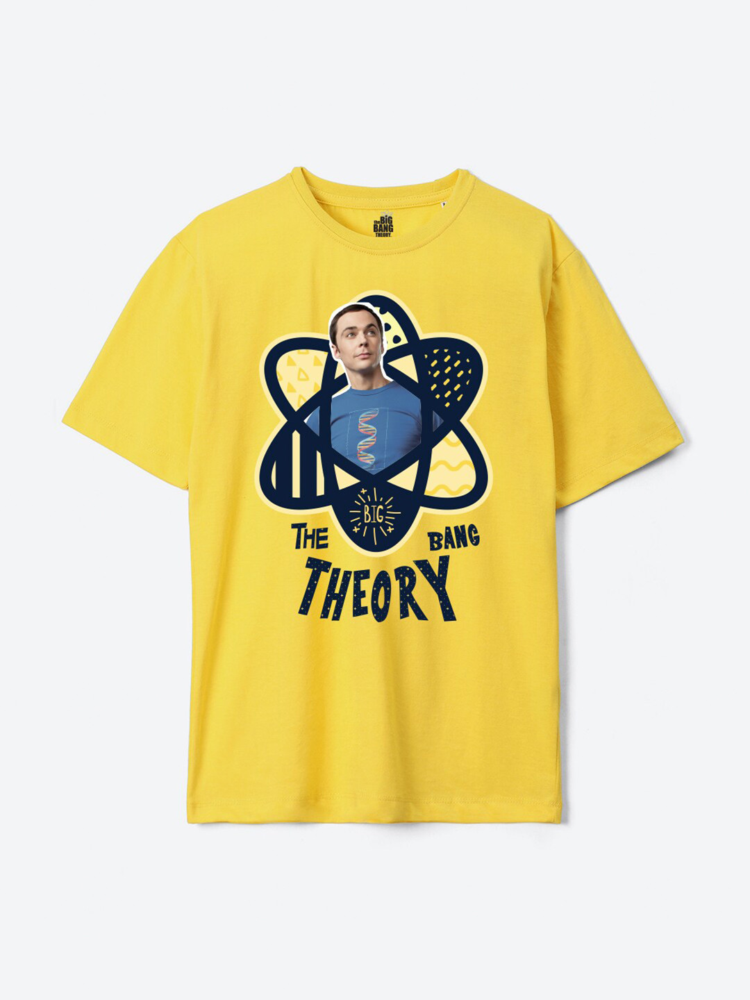 YK Warner Bros Boys Big Bang Theroy Printed Pure Cotton Oversized T-shirt